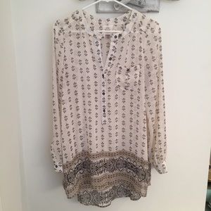 Long Sleeved Sheer Blouse